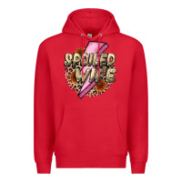 Red Spoiled Wife Mother's Day Premium Hoodie - CowGirlArtShop