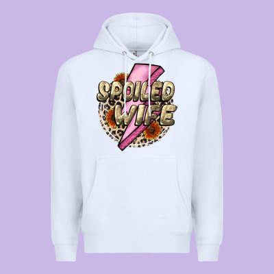 Spoiled Wife Mother's Day Premium Hoodie Designed By Cowgirlartshop