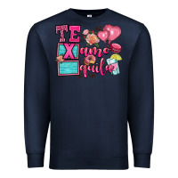 Navy te quila te amo Premium Sweatshirt - OliviaCreatesArt