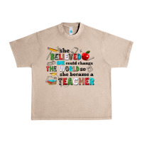French Oak she believed she could change the world so she bec Urban Heavy Tee - NancyCooperArtShop