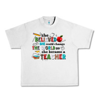 Lunar Rock she believed she could change the world so she bec Urban Heavy Tee - NancyCooperArtShop