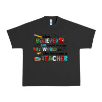 Pigment Black she believed she could change the world so she bec Urban Heavy Tee - NancyCooperArtShop