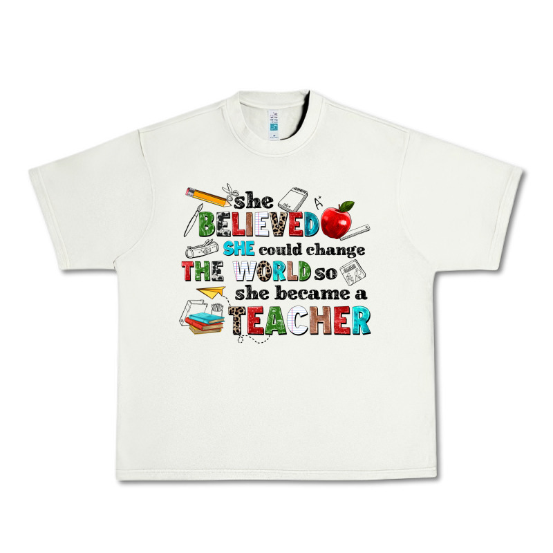 She Believed She Could Change The World So She Bec Urban Heavy Tee by NancyCooperArtShop | Teevron