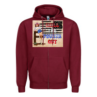 Burgundy Chıll the fourth out Zipper Hoodie - TumblerDesignByShophia