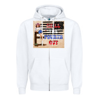 White Chıll the fourth out Zipper Hoodie - TumblerDesignByShophia