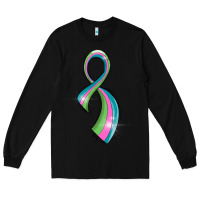Black metastatic breast cancer ribbon Long Sleeve Tee - LillyAllenDesigns