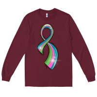 Burgundy metastatic breast cancer ribbon Long Sleeve Tee - LillyAllenDesigns