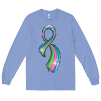Colony Blue metastatic breast cancer ribbon Long Sleeve Tee - LillyAllenDesigns