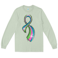 Matcha metastatic breast cancer ribbon Long Sleeve Tee - LillyAllenDesigns