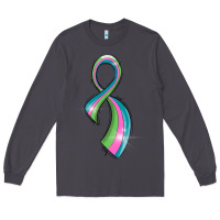 Smoke metastatic breast cancer ribbon Long Sleeve Tee - LillyAllenDesigns