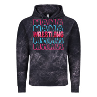 Cloud Black wrestling mama Vintage Hoodie - MaliasSmallBusiness