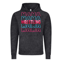Vintage Black wrestling mama Vintage Hoodie - MaliasSmallBusiness