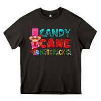 Asphalt candy cane and pink nutcracker ado Heavy Core Tee - AdoDesignShop