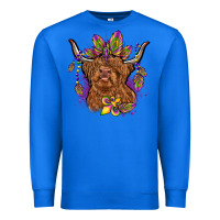 True Royal mardi gras cow Premium Sweatshirt - OliviaCreatesArt