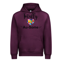 Mauve Wine totally au some Urban Hoodie - CowhideDigitalArt