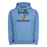 Pigment Pebble Blue totally au some Urban Hoodie - CowhideDigitalArt