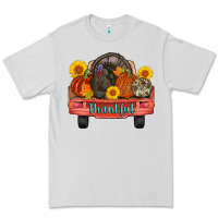 Dove Grey thankful turkey truck Premium Tee - AdoDesignShop