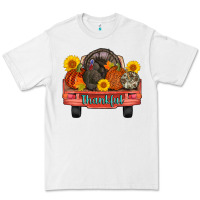 White thankful turkey truck Premium Tee - AdoDesignShop