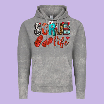 Scrub Life Vintage Hoodie Designed By Nancycooperartshop