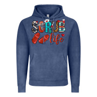 Vintage Denim scrub life Vintage Hoodie - NancyCooperArtShop