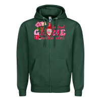 Sports Green Be kind gnome matter what Valentine's Day Zipper Hoodie - HowdyJamesFarm