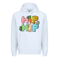 White Hip hop Easter Day Premium Hoodie - HowdyJamesFarm