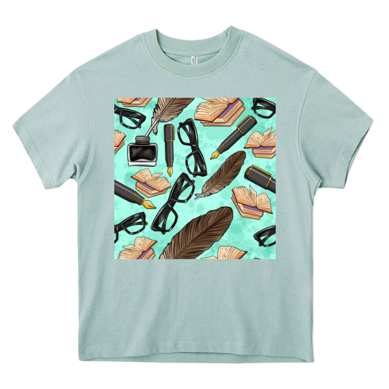 Literature Seamless Pattern Heavy Core Tee by BundleAndBundleShop | Teevron