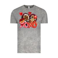 Cloud Rock xo xo with leopard and cowhide heart Vintage Tee - NancyCooperArtShop