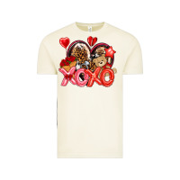 Vintage Arctic xo xo with leopard and cowhide heart Vintage Tee - NancyCooperArtShop