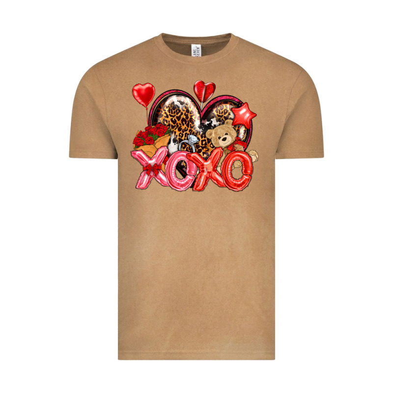 Xo Xo With Leopard And Cowhide Heart Vintage Tee by NancyCooperArtShop | Teevron