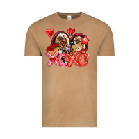 Vintage Camel xo xo with leopard and cowhide heart Vintage Tee - NancyCooperArtShop