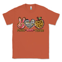 Copper peace love teach Classic Tee - NancyCooperArtShop