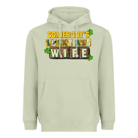 Matcha St. Patrick's Somebody's lucky ass wife Heavyweight Hoodie - CowGirlArtShop