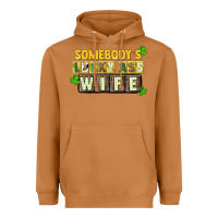 Meerkat St. Patrick's Somebody's lucky ass wife Heavyweight Hoodie - CowGirlArtShop