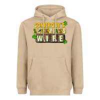 Mushroom St. Patrick's Somebody's lucky ass wife Heavyweight Hoodie - CowGirlArtShop