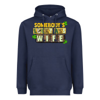 Navy St. Patrick's Somebody's lucky ass wife Heavyweight Hoodie - CowGirlArtShop