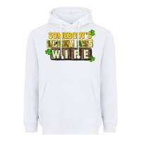 White St. Patrick's Somebody's lucky ass wife Heavyweight Hoodie - CowGirlArtShop