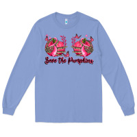 Colony Blue save the pumpkins Long Sleeve Tee - LillyAllenDesigns