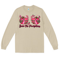 Mushroom save the pumpkins Long Sleeve Tee - LillyAllenDesigns