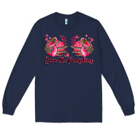 Navy save the pumpkins Long Sleeve Tee - LillyAllenDesigns