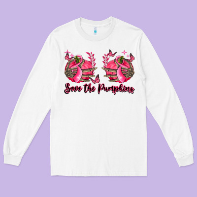 Save The Pumpkins Long Sleeve Tee Designed By Lillyallendesigns
