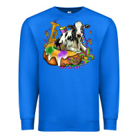 True Royal holstein mardi gras Premium Sweatshirt - OliviaCreatesArt