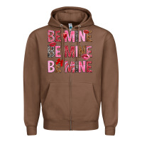 Chestnut Be mine be mine be mine Valentine's Day Zipper Hoodie - HowdyJamesFarm