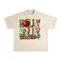 Sandshell holly jolly teacher Urban Heavy Tee - NancyCooperArtShop
