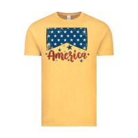 Vintage Mustard America Vintage Tee - MaliasSmallBusiness