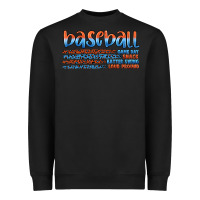 Black vintage baseball Heavyweight Sweatshirt - Artiststas