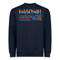 Navy vintage baseball Heavyweight Sweatshirt - Artiststas