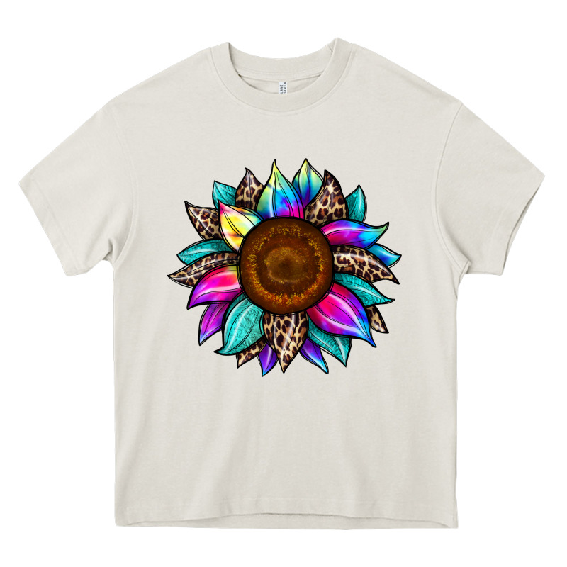 Sunflower Tie Dye Heavy Core Tee by JahusDesignShop | Teevron
