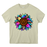 Mossy sunflower tie dye Heavy Core Tee - JahusDesignShop