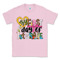 Bubblegum Pink my first day of 1st grade Classic Tee - NancyCooperArtShop